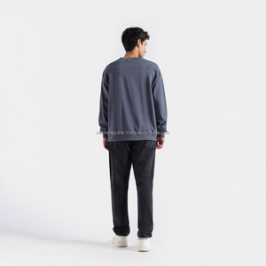 Nardon Apparel personalizado 100% algodón cuello redondo sudadera para hombres invierno impresión Digital liso teñido al por mayor - Product Image 2