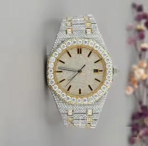 Montre à quartz pour homme Regal Executive avec diamants Moissanite, lueur de diamant, acier inoxydable de qualité supérieure, montre analogique à bracelet - Product Image 2