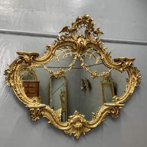 Marco de espejo de gran tamaño de nuevo diseño exclusivo con decoración del hogar con acabado dorado para baños, personalidad de la sala de estar - Product Image 6