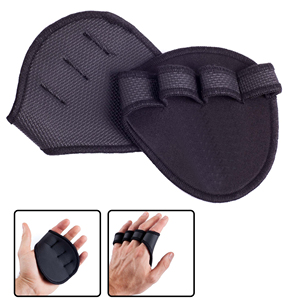 Meilleurs accessoires de poignées de gymnastique Anti-Slip Cross Training Haltérophilie Fitness Fingerless Grip Pad Néoprène Pull-On Closure pour - Product Image 5