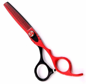 Ciseaux amincissants de cheveux de barbier les plus vendus en acier inoxydable ciseaux amincissants de soins capillaires enduits de couleur fantaisie de haute qualité - Product Image 6