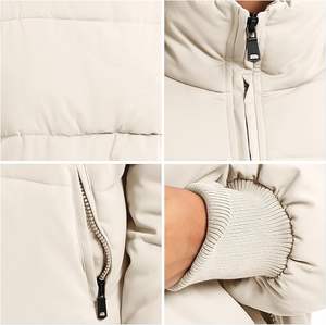 Ropa de abrigo personalizada ligera, chaquetas para mujer, ropa de invierno, chaqueta acolchada para mujer, chaqueta transpirable con cuello vuelto para mujer - Product Image 6