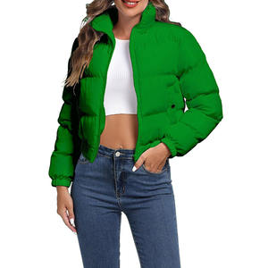 Abrigo de moda para mujer de alta demanda, chaqueta acolchada de lona al por mayor, ropa de abrigo ligera transpirable con estilo cálido para invierno - Product Image 1