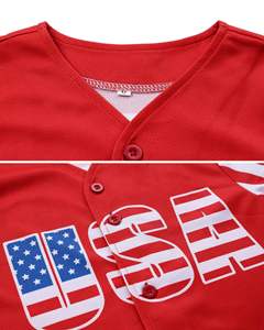 Jersey de béisbol personalizado Jersey transpirable impreso con botones completos para un aspecto personalizado - Product Image 3