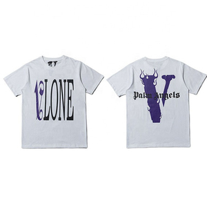 Camisetas de algodón 100% pesadas con cuello redondo personalizadas, camisetas de manga corta con estampado gráfico de gran tamaño para hombre - Product Image 3