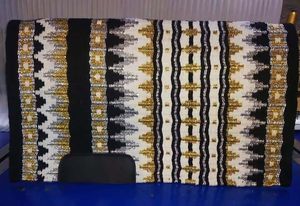 Tapis d'exposition de selle de cheval de style occidental de meilleure qualité, couleurs accrocheuses pour l'équitation compétitive, disponible dans des tailles personnalisées à vendre - Product Image 3