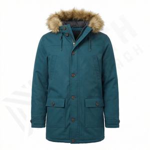 Veste parka d'hiver pour homme de haute qualité personnalisée, nouvelle mode, chaude, réversible, avec options de taille plus, vente en gros, vêtements d'extérieur isolés - Product Image 1