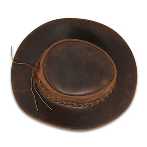 Sombreros de vaquero de cuero OEM personalizados Unisex más vendidos, ropa informal transpirable de secado rápido para adultos, nuevo diseño para la temporada de invierno - Product Image 5