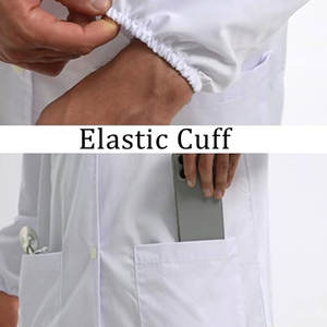 เสื้อโค้ทห้องแล็บสครับแห้งเร็วสวมใส่สบายเครื่องแบบโรงพยาบาลดีไซน์ล่าสุด - Product Image 2