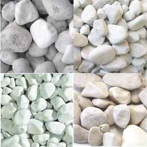 Ciottoli e Sassi Bianchi Naturali per Decorazione Giardino, Aiuole e Sentieri, Sacco da 25/40 kg - Product Image 1