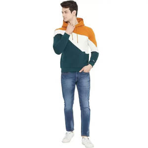 Sweat à capuche léger à manches longues pour hommes, confortable, imprimé gaufré en polyester/coton, fermeture à glissière solide, approvisionnement ODM pour l'hiver - Product Image 3