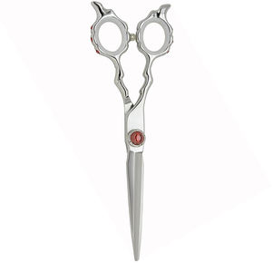 Tijeras de corte de pelo de peluquero con mango de dragón, espejo, pulido, belleza, Metal, acero para uso en salón - Product Image 5