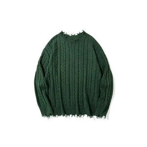 Pulls en laine 100% pour hommes, tricotés, anti-rides, de haute qualité, avec logo personnalisé sur le devant, fabrication OEM, vêtements d'hiver tendance - Product Image 3