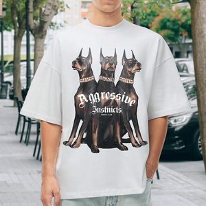 T-shirt surdimensionné pour hommes 100% coton épais uni Streetwear vintage DTG imprimé t-shirt délavé à l'acide personnalisé de haute qualité vente en gros - Product Image 3