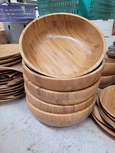 Bol en bambou de haute qualité pour la présentation des repas, le service de collations, les lignes de cuisine, le service de nourriture et les repas quotidiens, Vietnam - Product Image 4