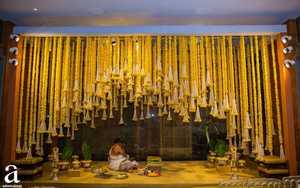 ดอกดาวเรืองที่มี tuberose พวงพวงดอกไม้สีขาวและสีเหลืองอ่อนเป็นมิตรกับสิ่งแวดล้อมสำหรับงานแต่งงานอินเดีย haldi Mehndi ตกแต่งบ้าน - Product Image 3