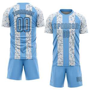 Personalizado 100% Poliéster Nuevo Diseño Fútbol Jersey Uniforme Trajes Stock Disponible para Envío Rápido - Product Image 4