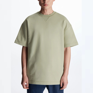 เสื้อออกกำลังกายสำหรับผู้ชายและผู้หญิงเสื้อยืดคอกลมสำหรับใส่ไปยิมฟิตเนสแบบกำหนดเอง - Product Image 4