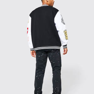 Veste d'université classique Fournisseur OEM Ourlets côtelés à l'avant Options de broderie personnalisées pour les écoles ou les équipes - Product Image 2