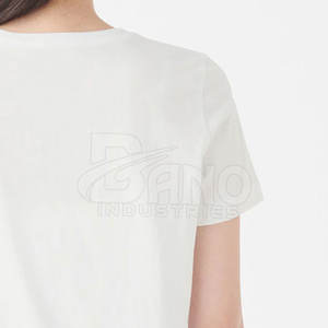 เสื้อยืดผ้าฝ้าย100% สำหรับผู้หญิงทรงสลิมฟิตสำหรับใส่หน้าร้อน - Product Image 4