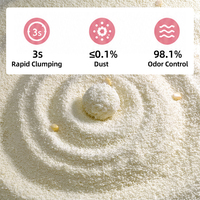 Litière pour chat en manioc OEM/ODM, forte absorption, sans poussière, écologique, biodégradable, contrôle des odeurs, absorption élevée, vente en gros, non collante