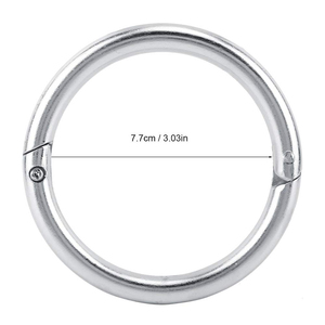 Anneau de nez de taureau en laiton certifié CE ISO, taille personnalisable, avec vis, fabriqué par REHMAT NOOR INDUSTRY - Product Image 3