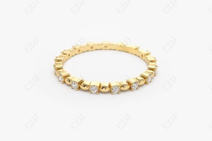 Bague de mariage d'éternité complète en diamant naturel brillant la plus vendue pour les femmes bague d'éternité en diamant véritable Unique empilable - Product Image 4