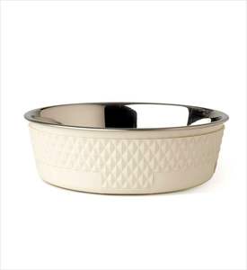 Sleek <b>Stainless</b> Metal Pet <b>Bowl</b> Feeder With Dual Compartments And Anti Tip Base Designed For Clean And Safe Feeding - Product Image 5