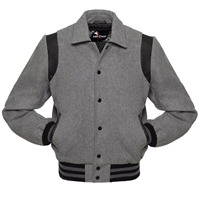 Vente chaude pas cher prix beaucoup de couleurs marque personnalisée plaine vêtements pour étudiants universitaires coton Baseball Varsity vestes dans toutes les tailles