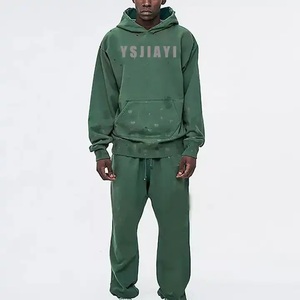 Vêtements de jogging lourds Sweatshirts Impression personnalisée hommes pull à capuche sweat à capuche brodé surdimensionné - Product Image 2
