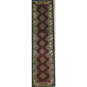 Tapis de couloir en laine, motif floral vintage raffiné, luxe, traditionnel, élégant, décoration intérieure, accent classique pour la maison - Product Image 1