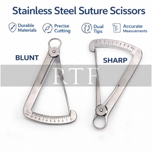 เครื่องมือวัดขนาดมงกุฎฟัน 0–10 มม. ทำจากสแตนเลส สำหรับงานทันตกรรมจัดฟัน วัดขนาดขี้ผึ้ง โลหะ เครื่องประดับ และหิน - Product Image 3