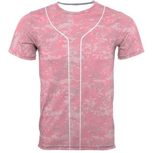 Camisetas deportivas de béisbol para hombre y mujer, Jersey de béisbol con estampado de camuflaje personalizado, disponible en varios colores - Product Image 3