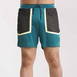 Conçu sur mesure, short en maille légère et respirante pour hommes, service écologique de course à pied OEM pour le basket-ball et le basket-ball - Product Image 5