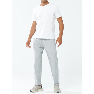 กางเกงผู้ชายระบายอากาศได้ดีเอวสูงปานกลางแบบสปอร์ตมีกระเป๋ามีเชือกผูกปิดมีกระเป๋าบริการ OEM กางเกงออกกำลังกายผ้าฝ้าย100% - Product Image 5