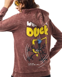 Sudadera de algodón grueso de felpa francesa para mujer, estilo vintage, lavado ácido, personalizable, cortavientos, oversize, cómoda, informal, para invierno - Product Image 6