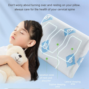 Almohada de cama de espuma de silicona 6D con relleno de fibra de poliéster 100% algodón blanco suave para el hogar al por mayor para dormir cómoda sin látex - Product Image 2