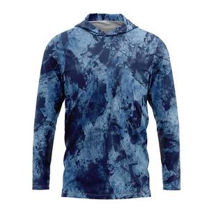 Sudadera con capucha de pesca de secado rápido Anti-UV ligera personalizada OEM UPF50 + Tops de malla de camuflaje transpirable para adultos ropa de pesca ropa deportiva - Product Image 3