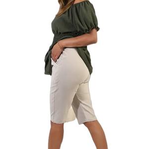 Pantalones cortos transpirables para mujer, estilo de producto más Popular, venta al por mayor, moda informal, entrenamiento ajustado con bolsillos laterales, uso al aire libre - Product Image 2