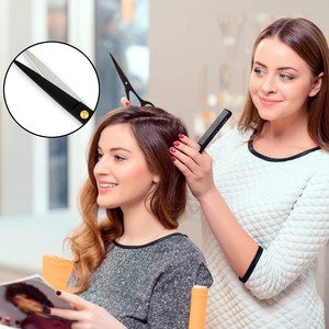 Professionnel ''440C Ciseaux De Coiffeur En Acier Inoxydable 6'' Coupe De Cheveux Styliste Coupe Rasoir Bord Ciseaux Outil De Beauté - Product Image 4