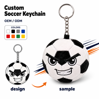 Porte-clés en peluche personnalisé OEM ODM pour le sport : basketball, football, raquette de tennis – Breloque de sac en coton doux, cadeau promotionnel, tailles personnalisées