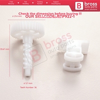 محرك قفل صندوق السيارة الخلفي BDP922-1 مع مجموعة تروس (قطعتان) 1T0827505