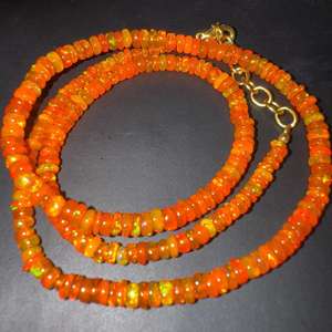 ลูกปัดโอปอลสีส้มธรรมชาติคุณภาพสูงจากเอธิโอเปีย รูปทรงกลมเรียบ งานฝีมือ TASBIYA GEMS ได้รับการรับรองจากบุคคลที่สาม พร้อมจัดส่ง - Product Image 2