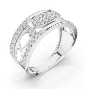 Anillo de Diamante Cultivado en Laboratorio de 0.576 CT para Mujer, Claridad VVS-VS EF, Oro de 18KT, 14KT, 10KT y Plata 925, Oro Rosa, Amarillo y Blanco - Product Image 6