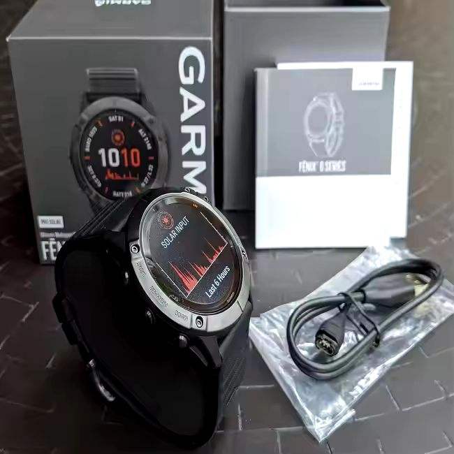 Gps Garmin Fenix 6x Pro Zafiro Titanio Garmin Fenix ​​6X Pro Reloj GPS  Multideporte Edición Solar