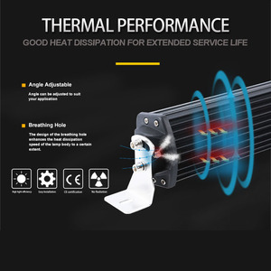 12v 24v impermeabile paraurti anteriore tetto auto LED luce da lavoro barra curva 22 32 pollici tripla fila per fuoristrada barca camion Ros - Product Image 4