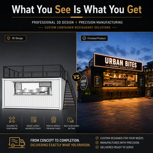 Good Quality Mini Expandable <strong>Container</strong> Restaurant Shop Pop up <strong>Container</strong> With Magic Design - Product Image 3