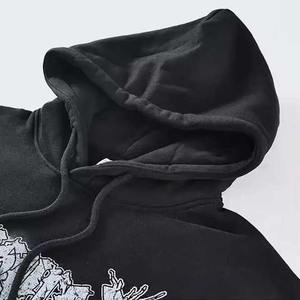 Service OEM Sweat à capuche pour homme de haute qualité Sweat-shirt avec logo personnalisé lavé à l'acide avec imprimé bouffant respirant 100% coton Automne - Product Image 2