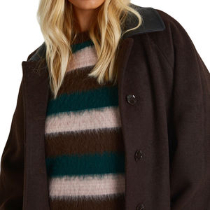 Manteau long surdimensionné pour femme personnalisé, mélange de laine de qualité supérieure, chaud, respirant, écologique, vêtement d'extérieur tendance, toutes saisons, personnalisable - Product Image 4