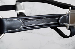 Halter anglais de qualité supérieure demi-muserolle en cuir de qualité supérieure amure équestre pour cheval prix de vente entier - Product Image 3